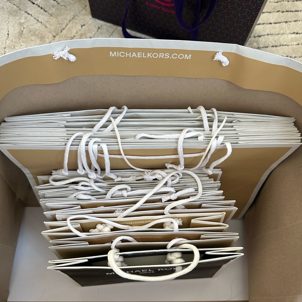 Michael Kors Gold and Black Gift Bags